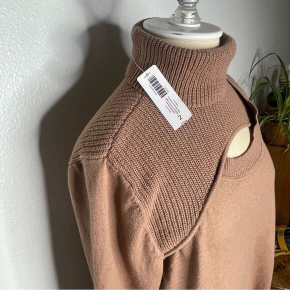 Chico's Chic Brown Cowl Neck Sweater - Picture 4 of 9
